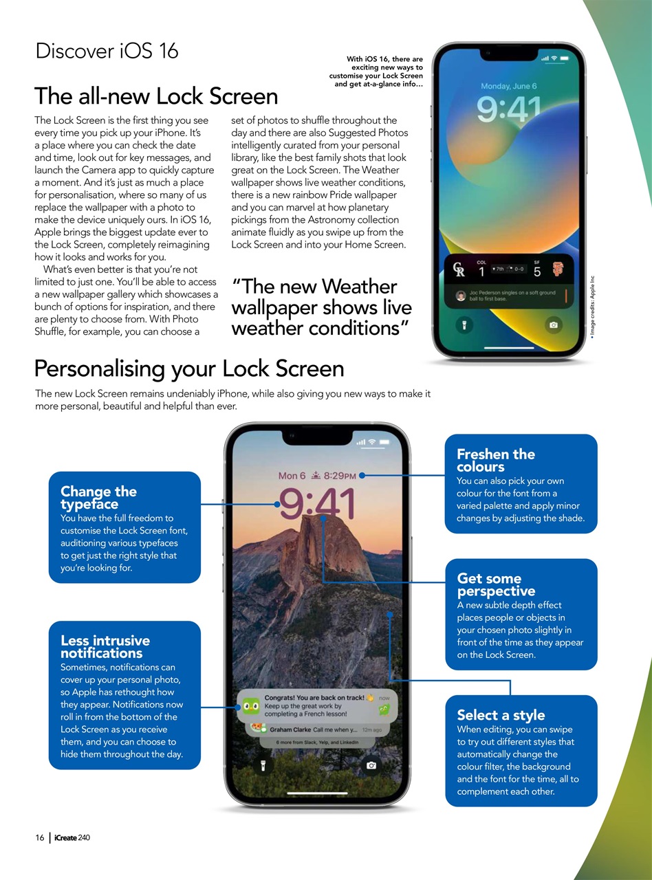 iCreate Preview Pages