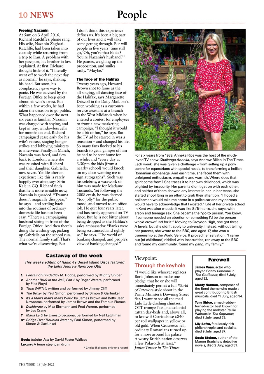 The Week Preview Pages