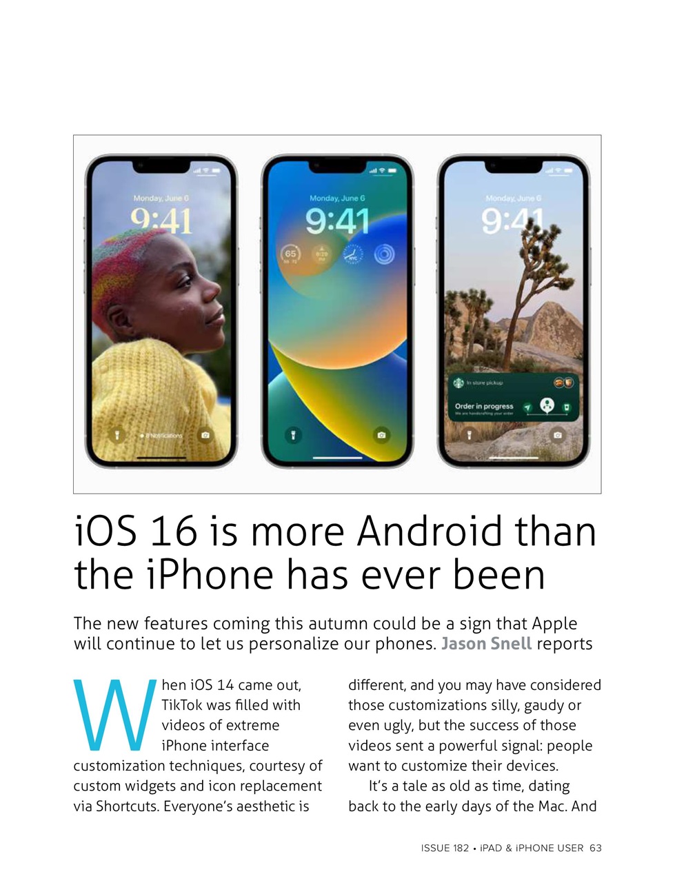 iPad and iPhone User Preview Pages