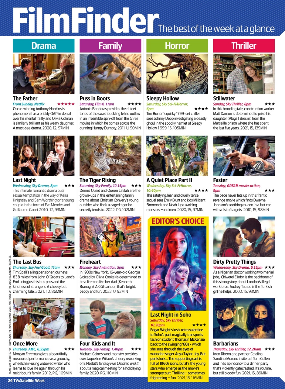 TV & Satellite Week Preview Pages