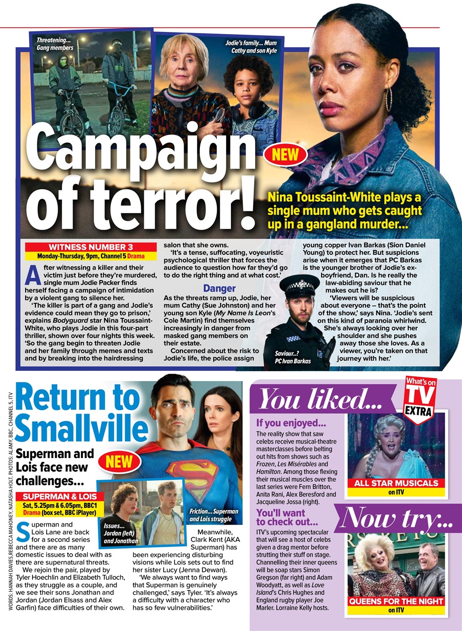 What's on TV Preview Pages