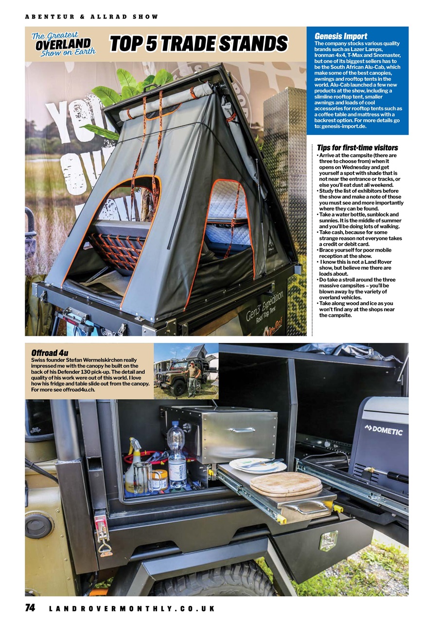 Land Rover Monthly Preview Pages