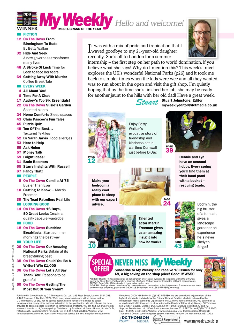 My Weekly Preview Pages