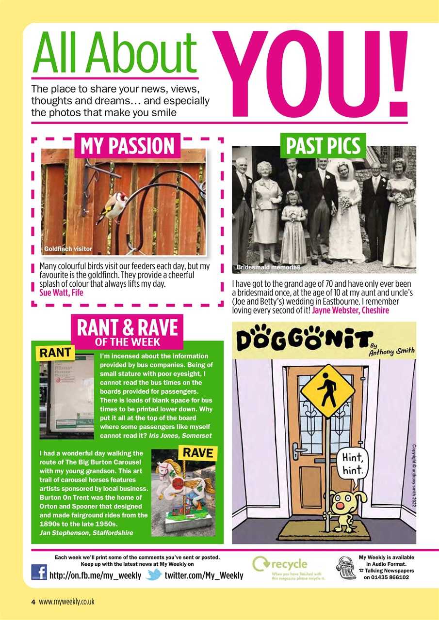 My Weekly Preview Pages