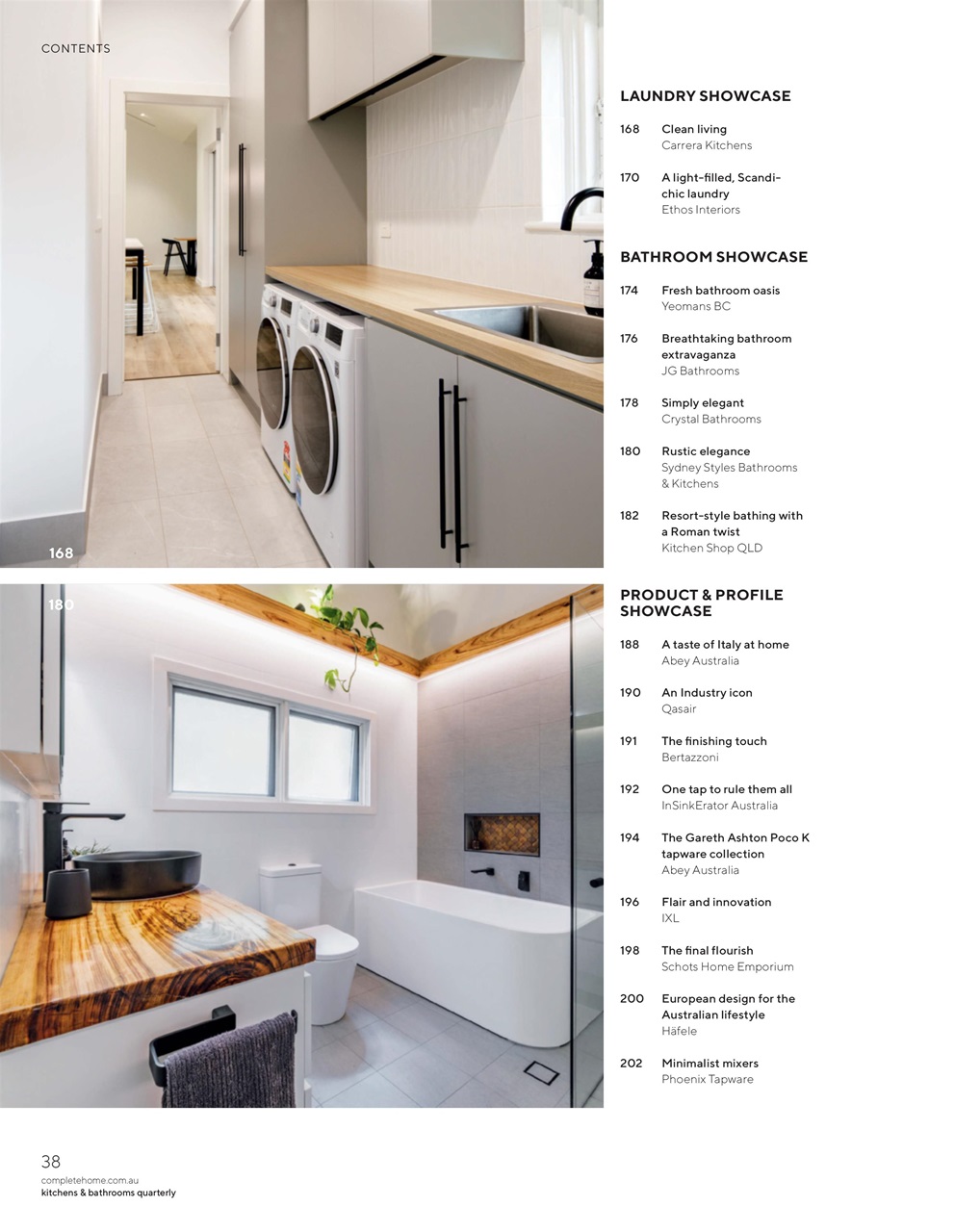 Kitchens & Bathrooms Quarterly Preview Pages