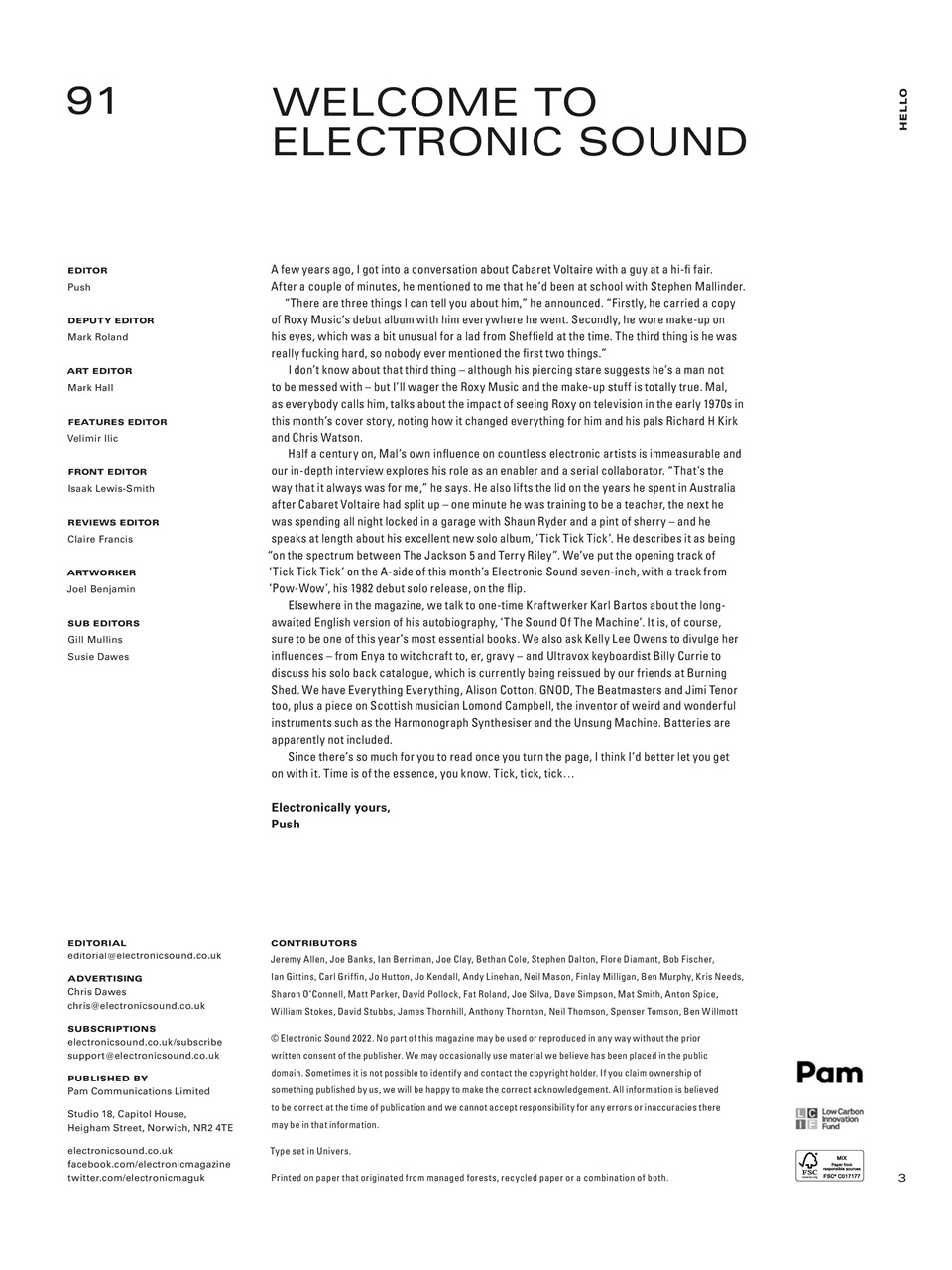 Electronic Sound Preview Pages