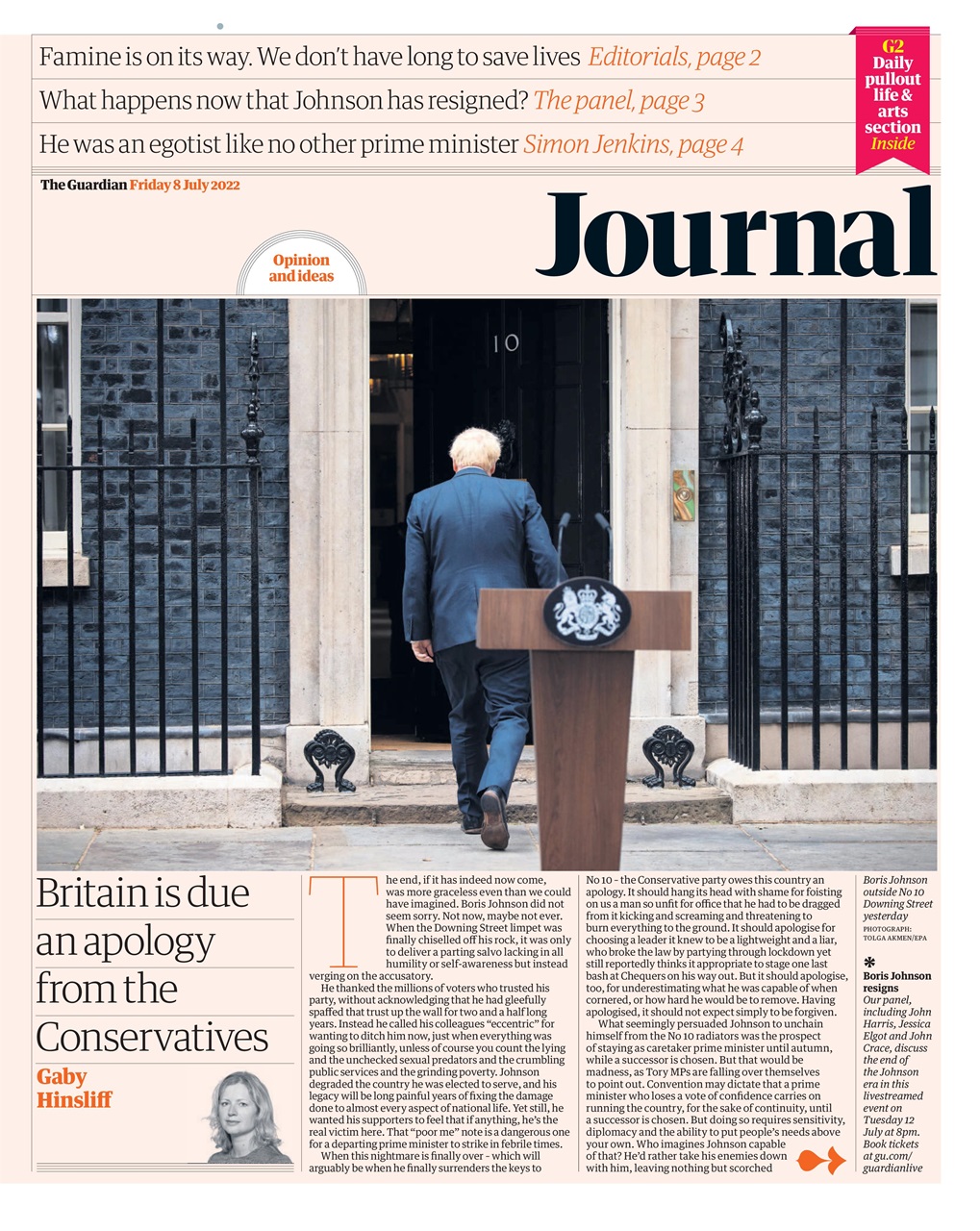 The Guardian Newspaper Preview Pages