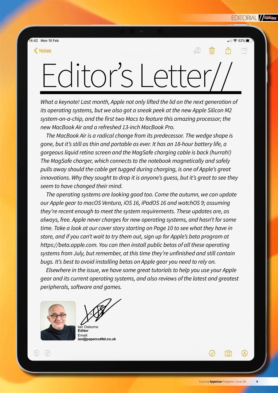 Essential Apple User Preview Pages