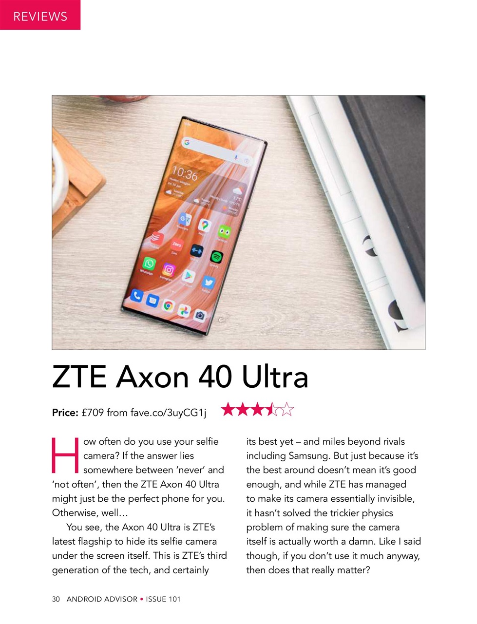 Android Advisor Preview Pages