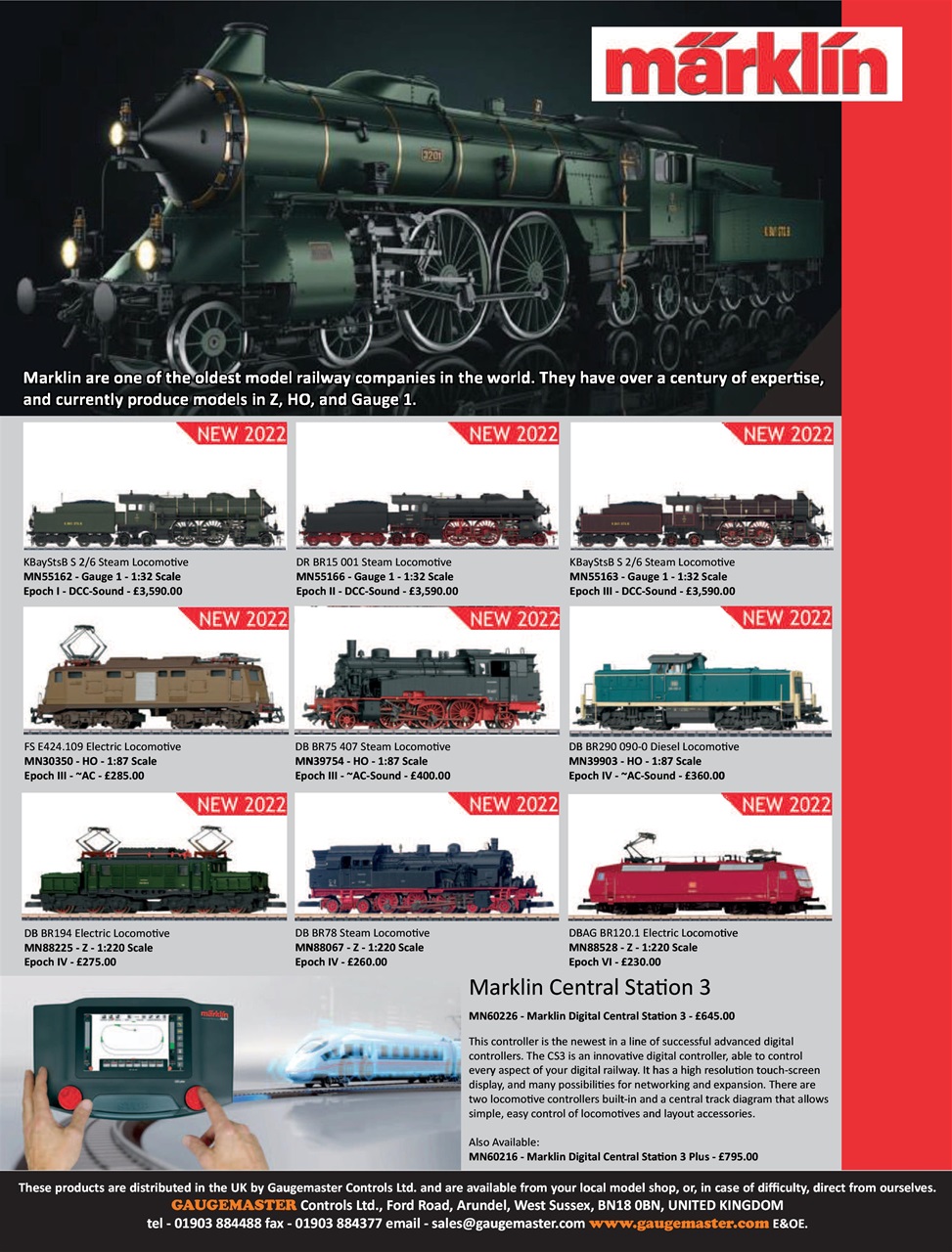 Continental Modeller Preview Pages