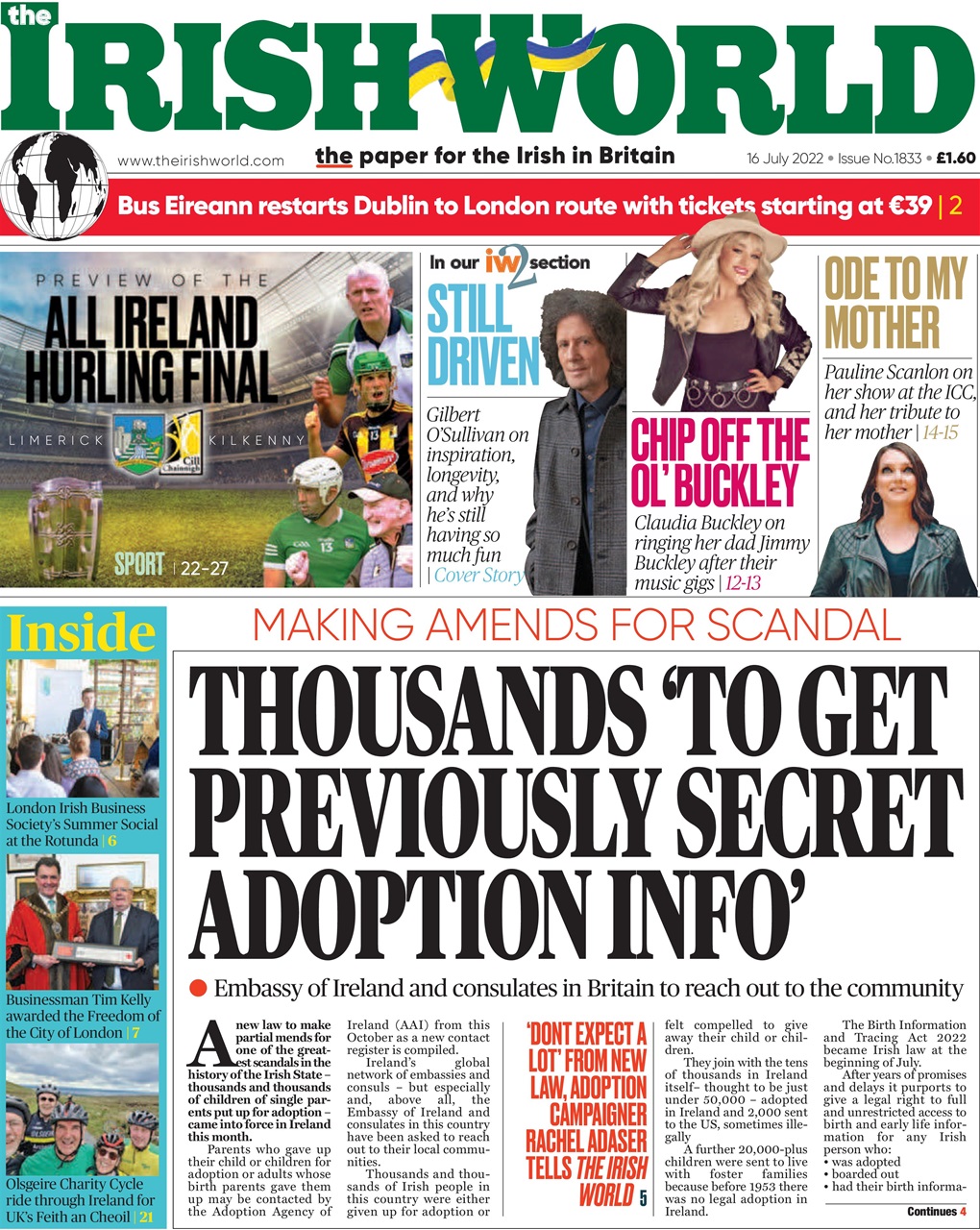 Irish World Preview Pages