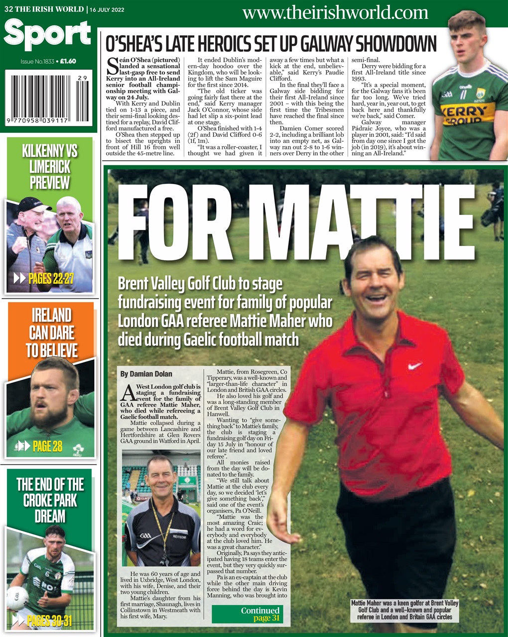 Irish World Preview Pages