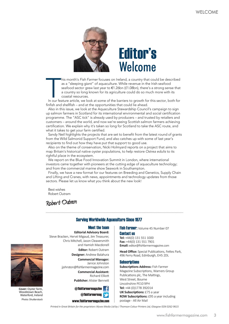 Fish Farmer Magazine Preview Pages