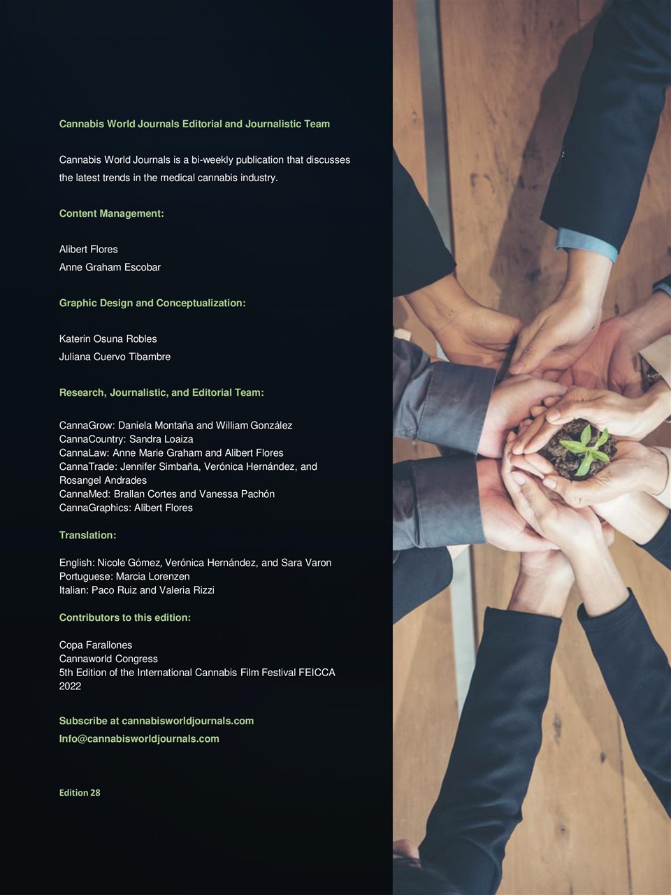 Cannabis World Journals Preview Pages