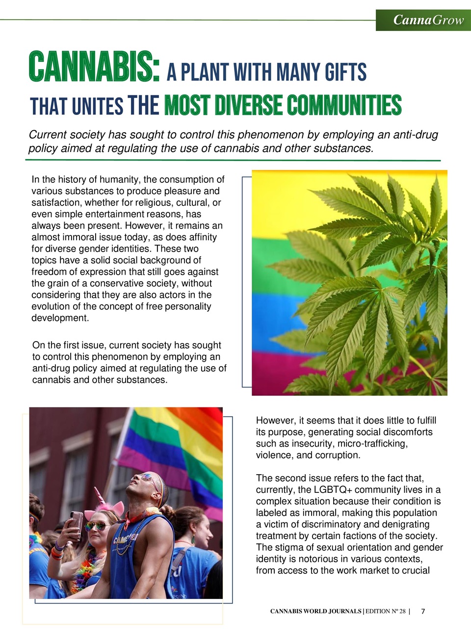 Cannabis World Journals Preview Pages