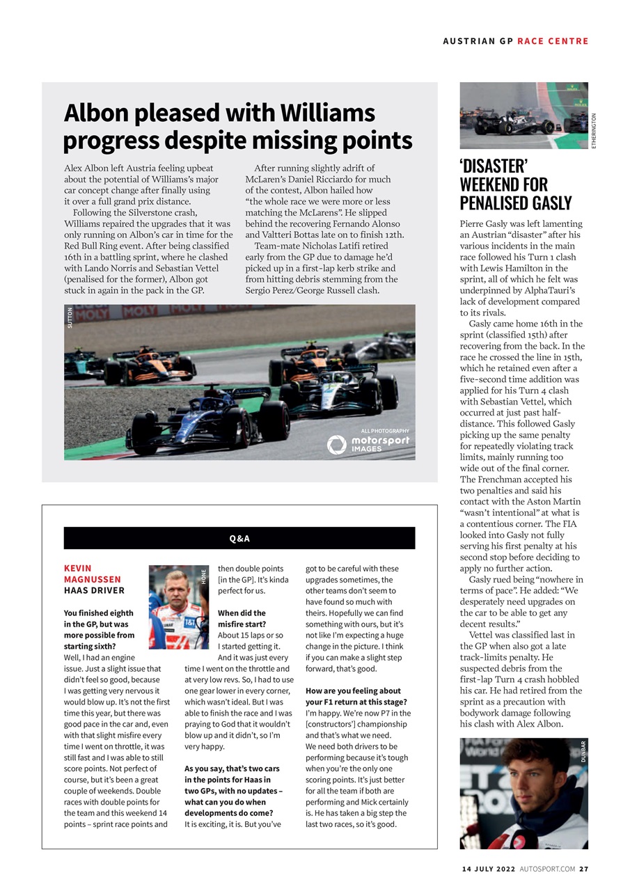 Autosport Preview Pages