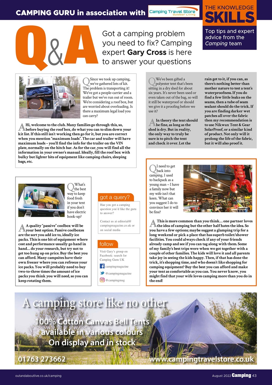 Camping Preview Pages