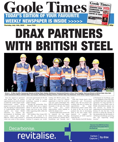 Goole Times issue Thursday, July 14th