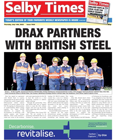 Selby Times issue Thursday, July 14th