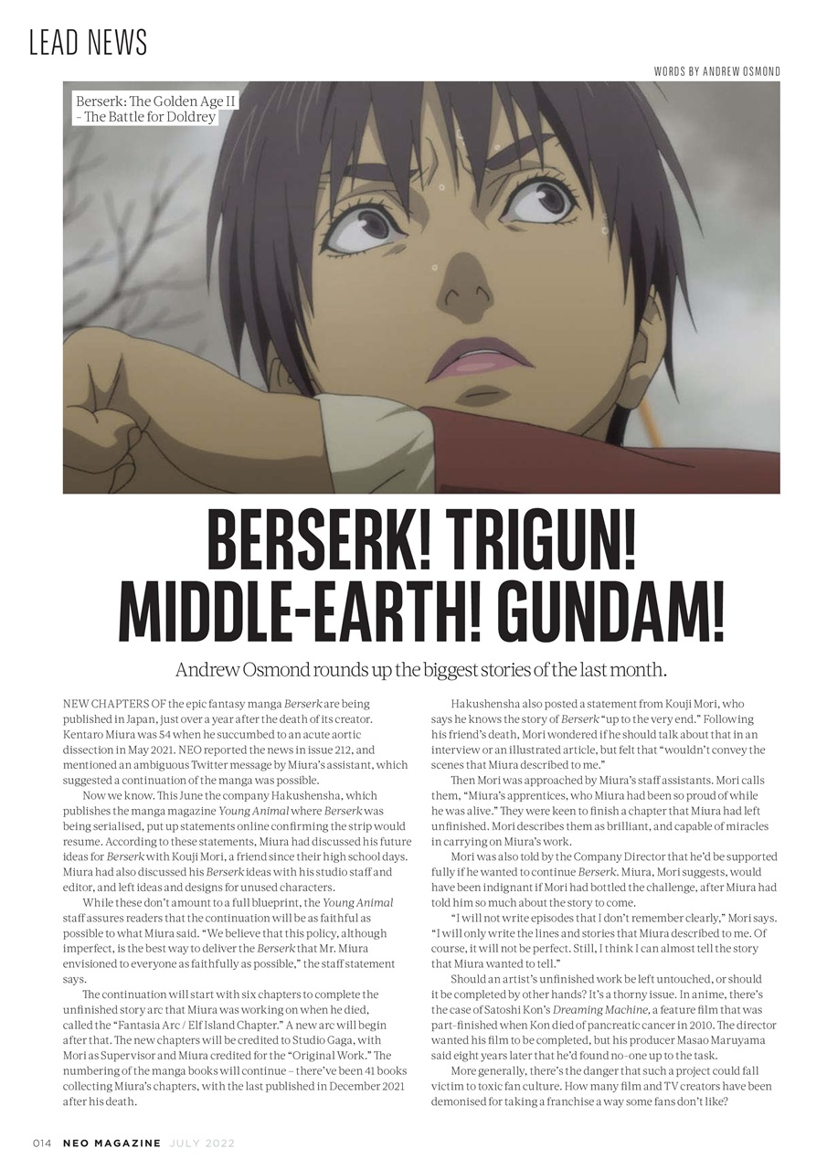 NEO Magazine Preview Pages