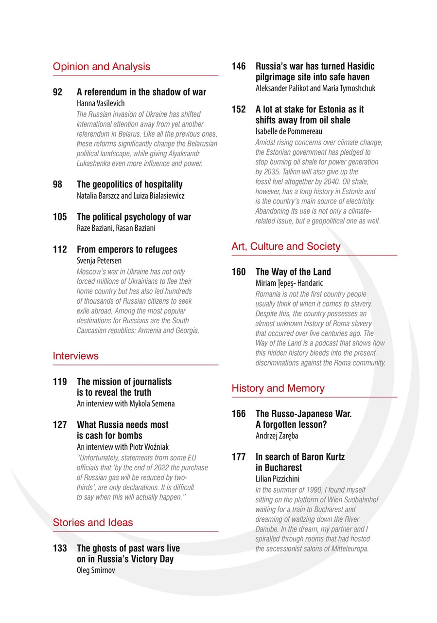 New Eastern Europe Preview Pages