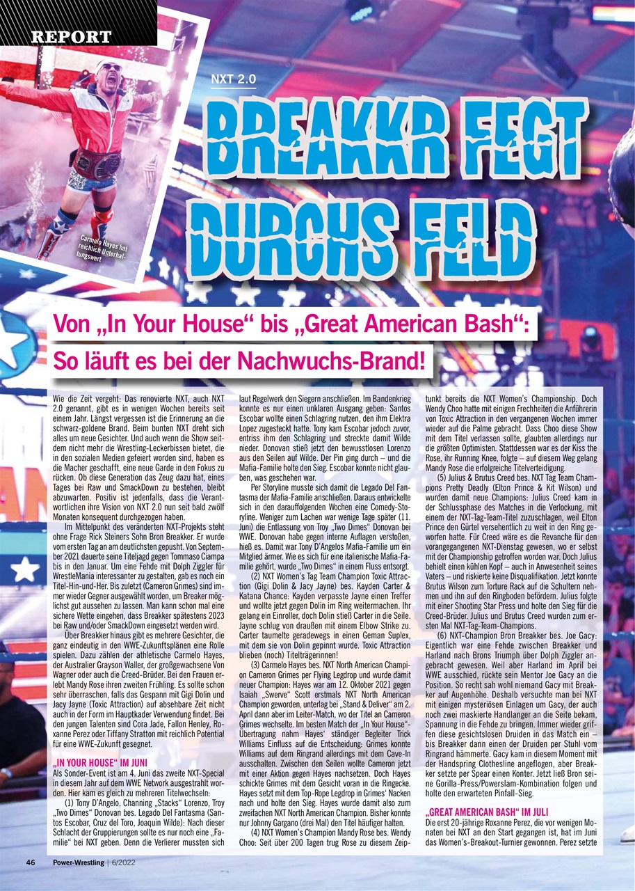 Power-Wrestling Preview Pages