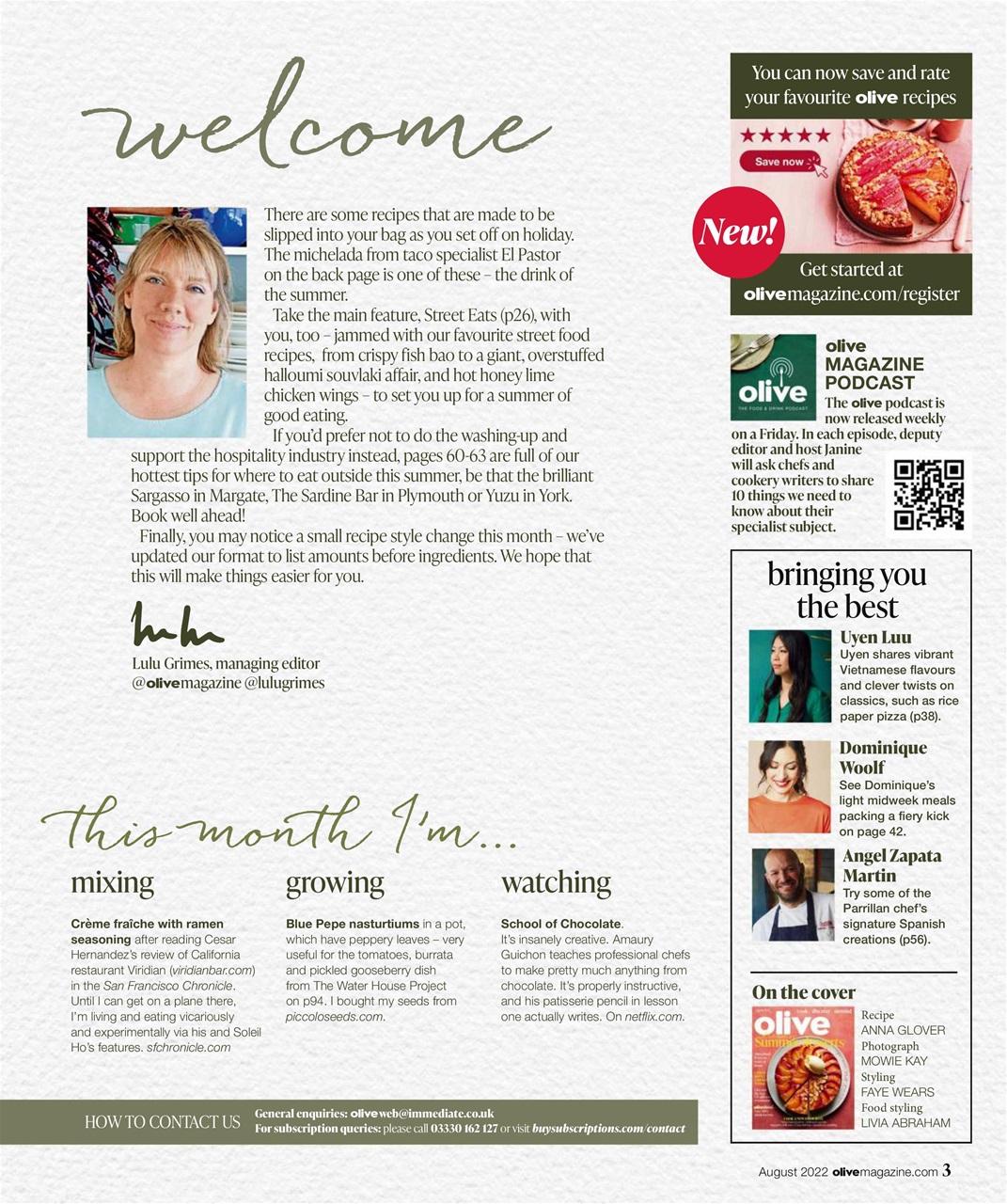 Olive Magazine Preview Pages