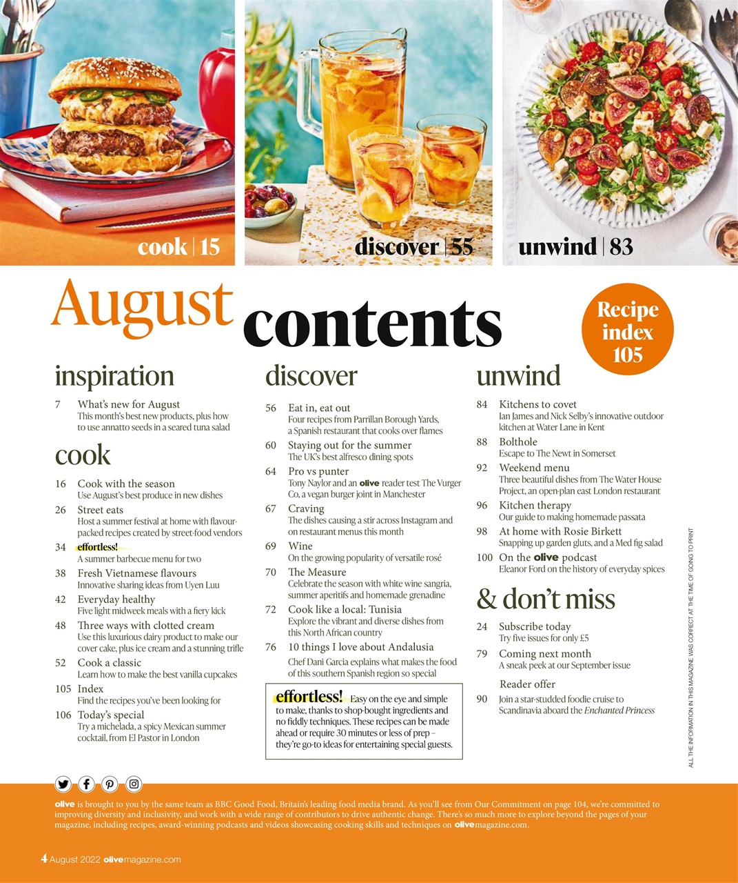 Olive Magazine Preview Pages