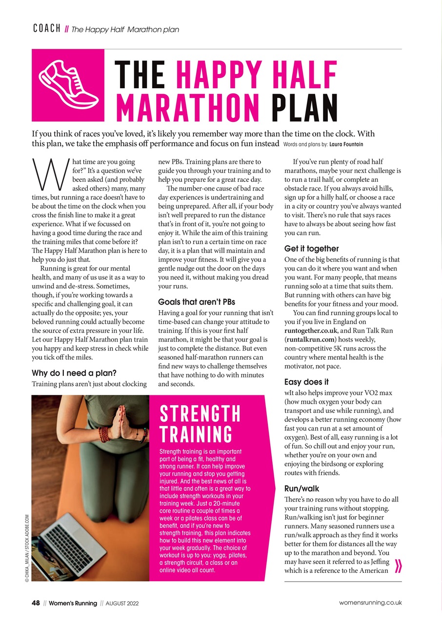Women’s Running Preview Pages