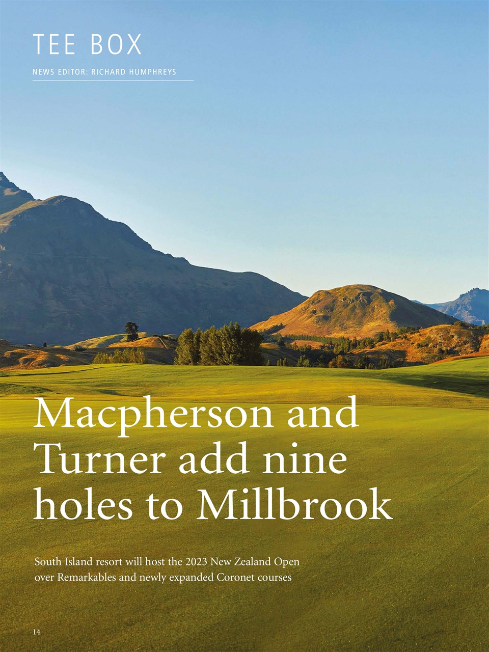 Golf Course Architecture Preview Pages