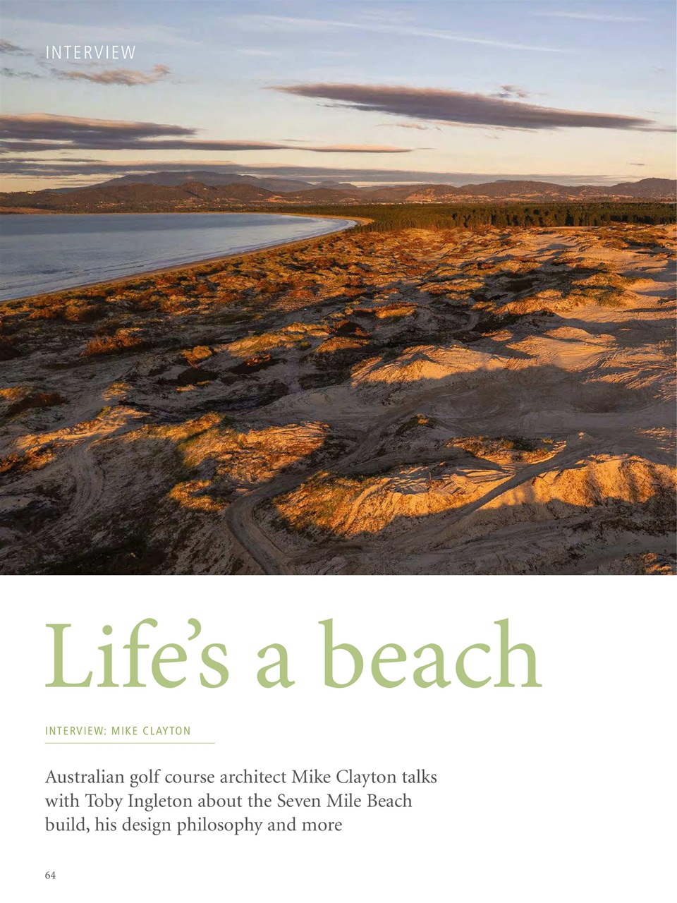 Golf Course Architecture Preview Pages