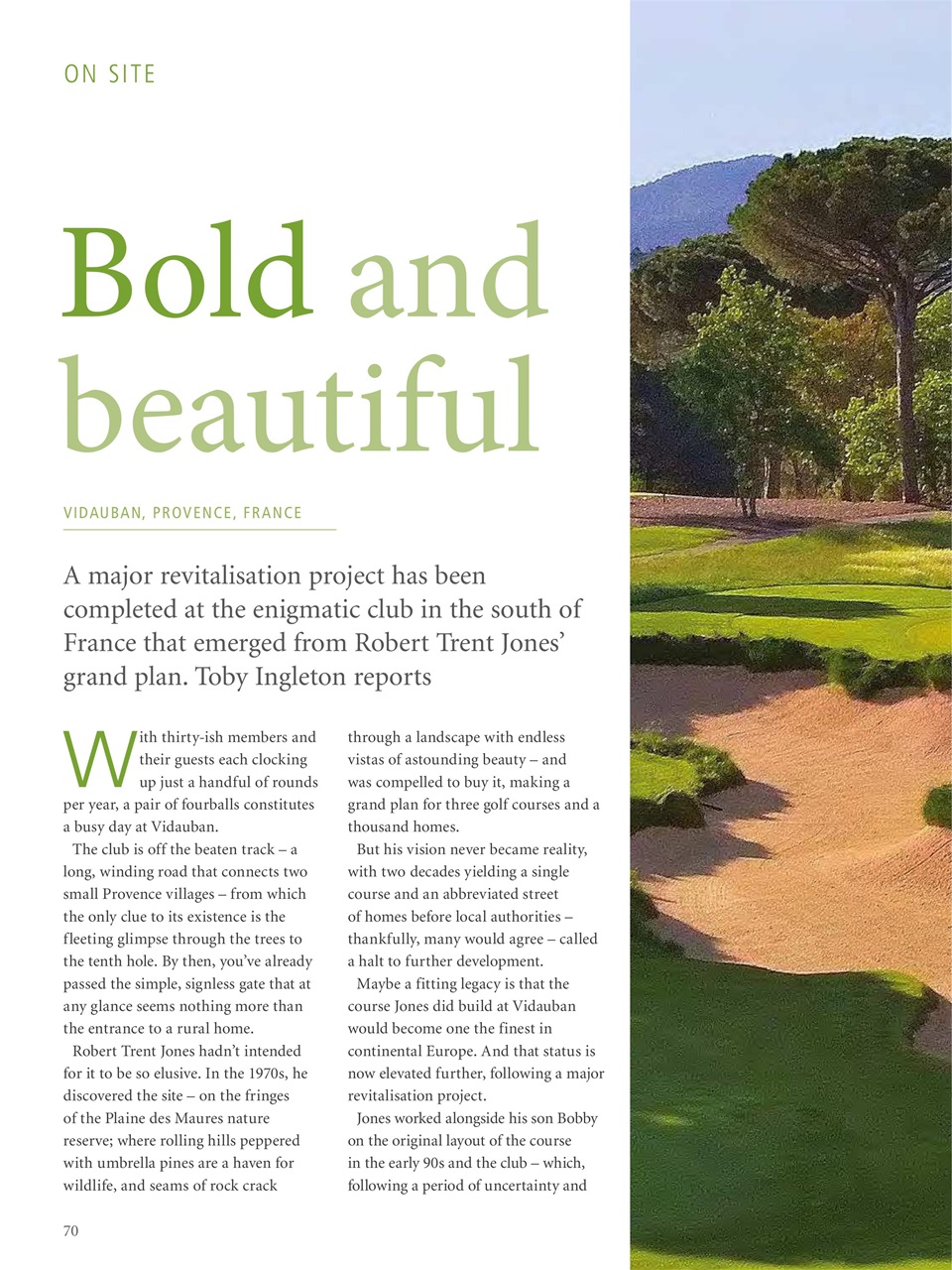 Golf Course Architecture Preview Pages