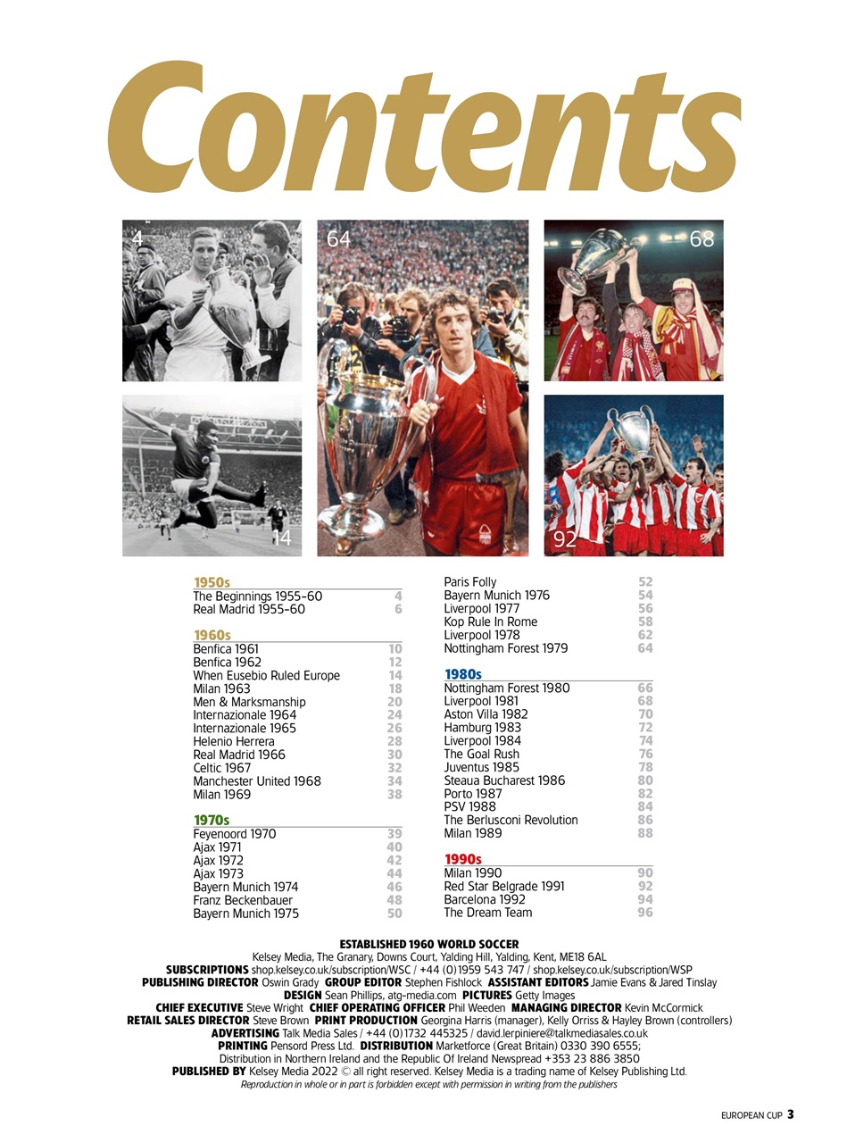 World Soccer Presents Preview Pages