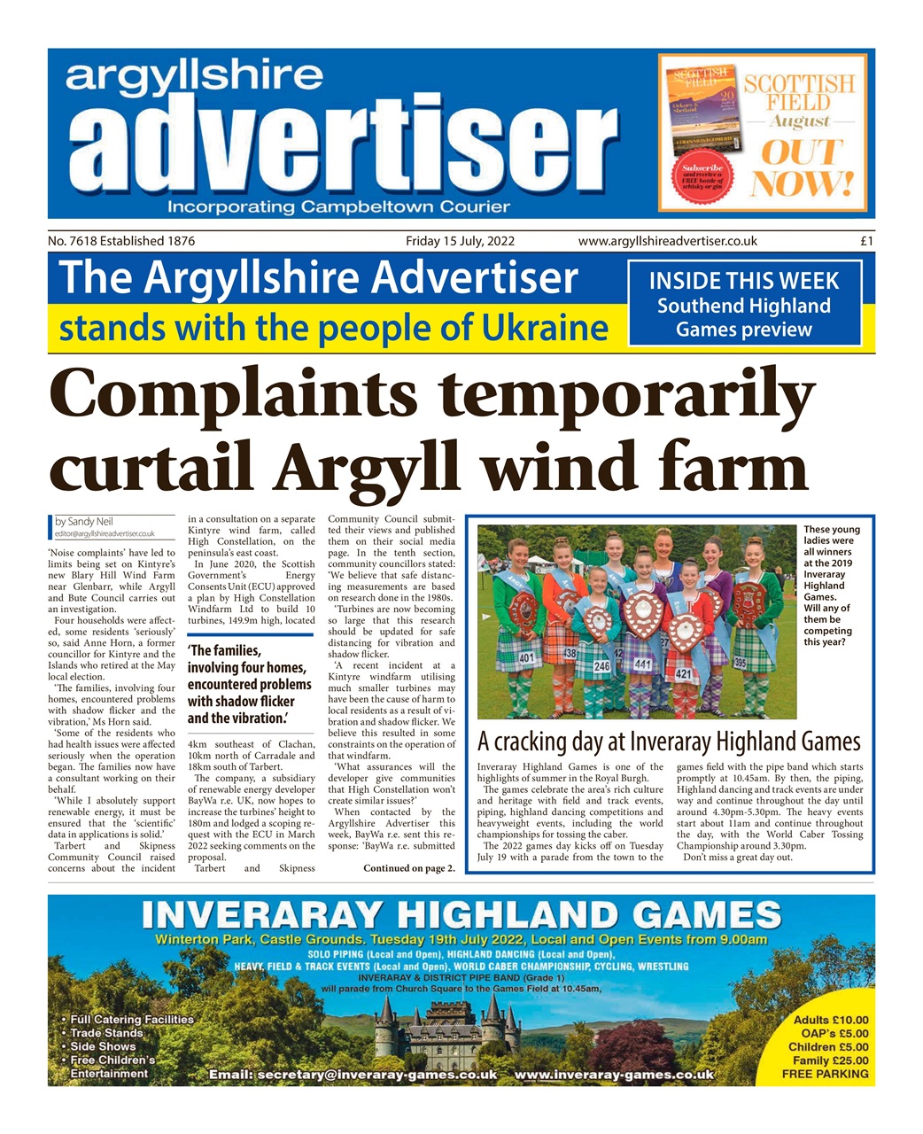 Argyllshire Advertiser Preview Pages