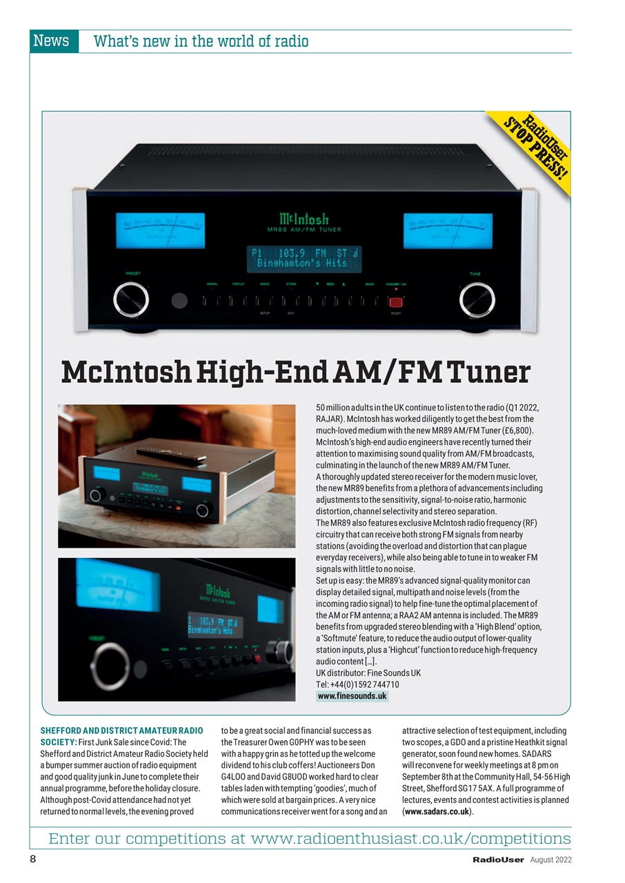 Radio User Preview Pages