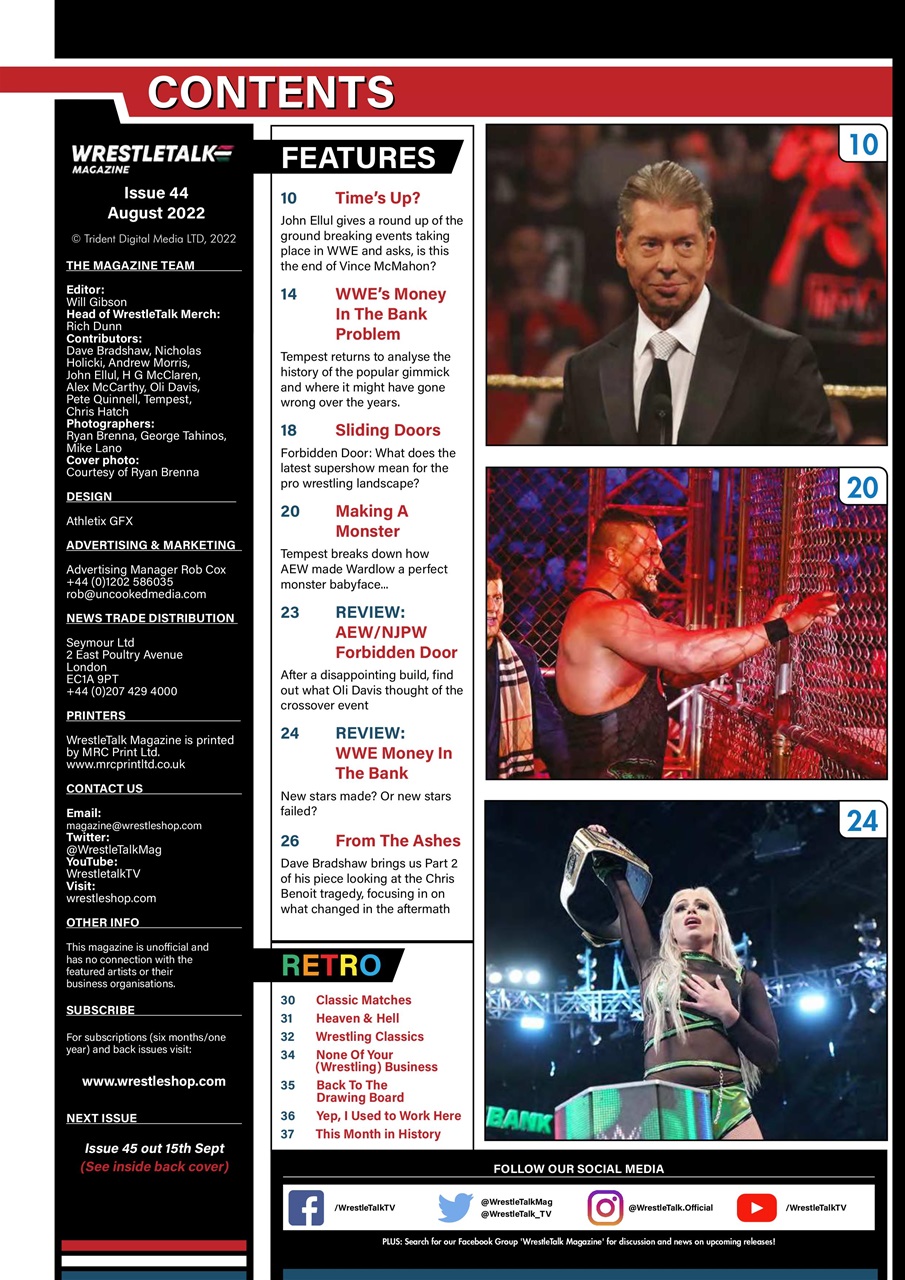 Wrestletalk Magazine Preview Pages