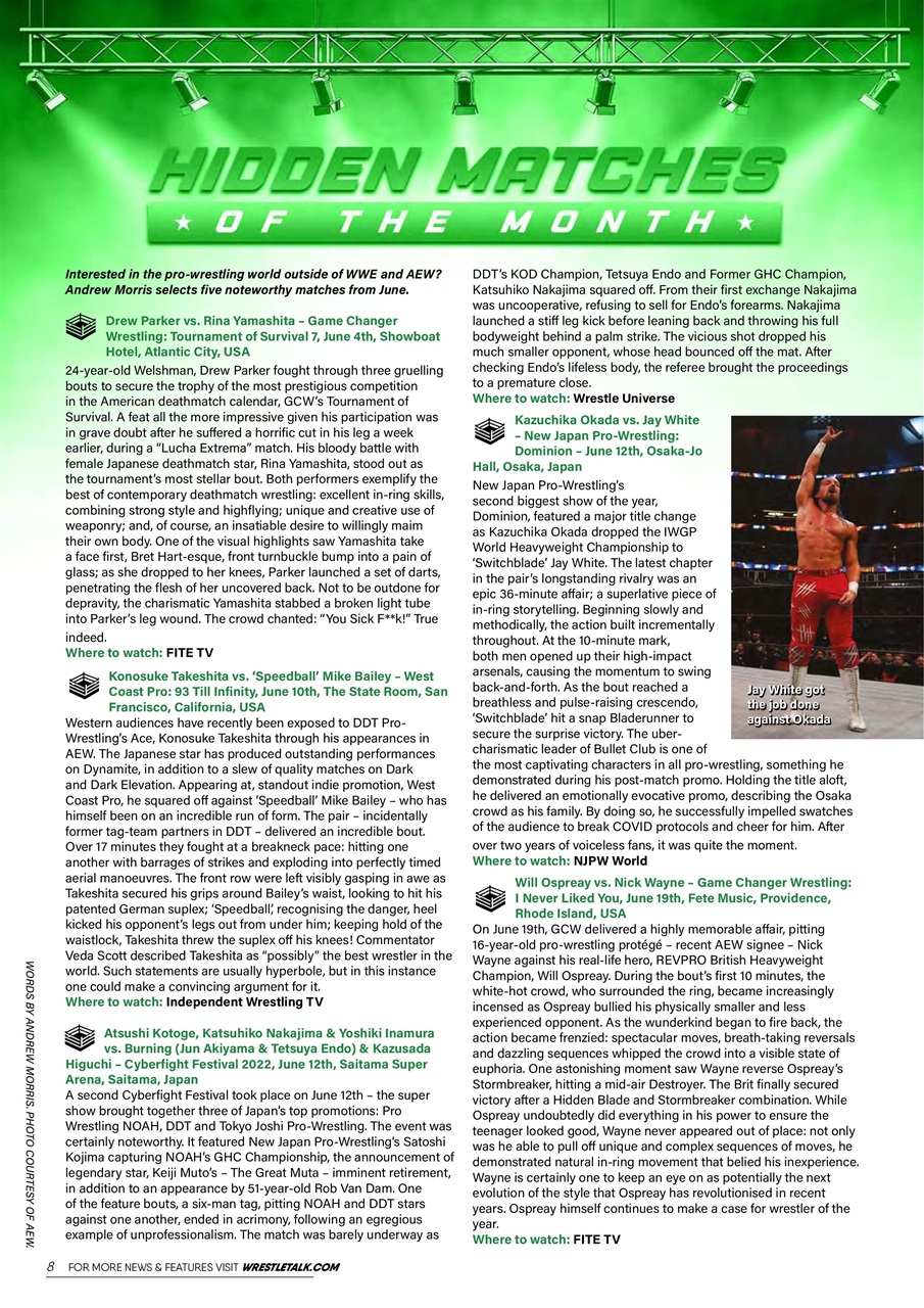 Wrestletalk Magazine Preview Pages