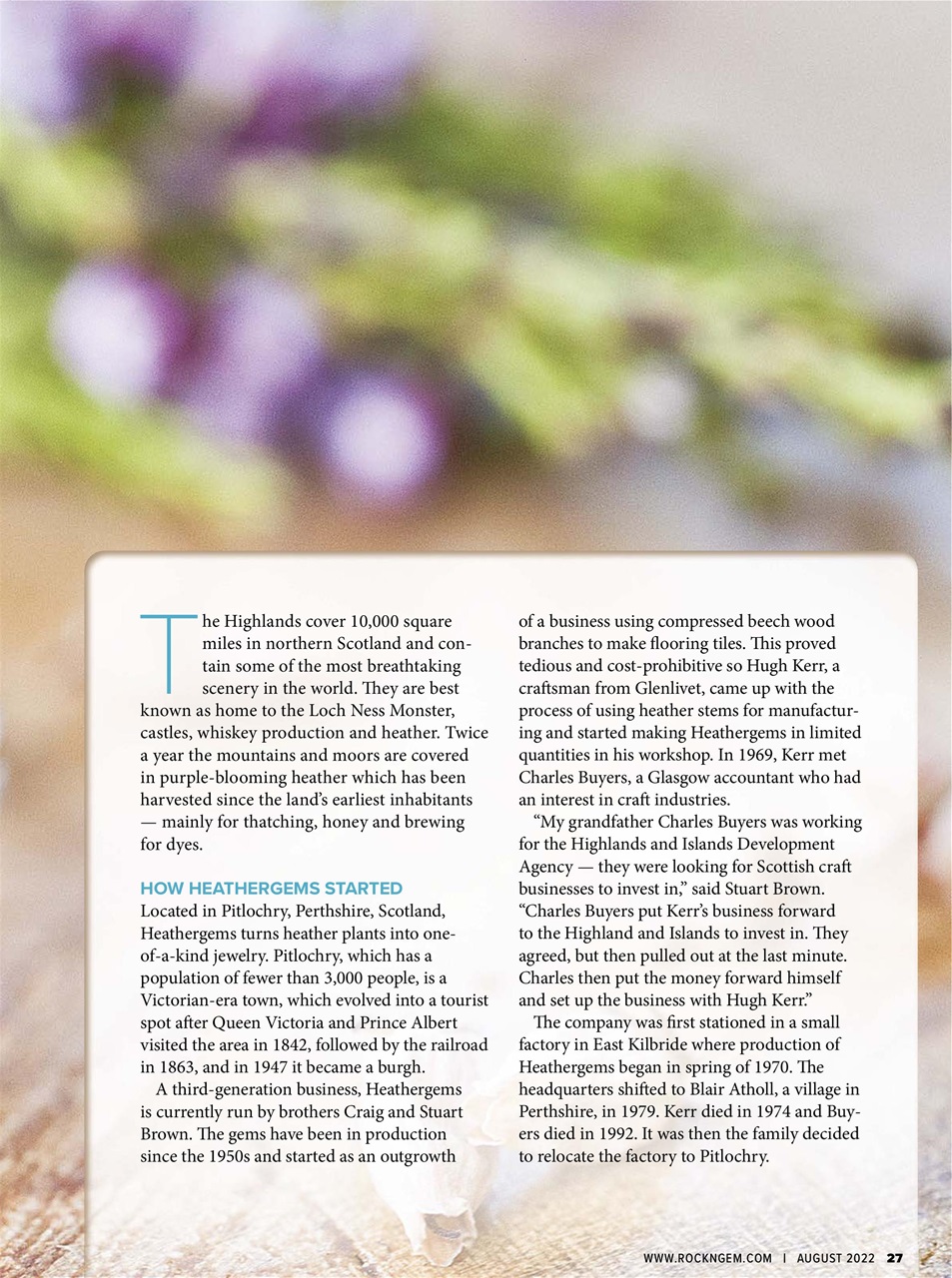 Rock&Gem Magazine Preview Pages