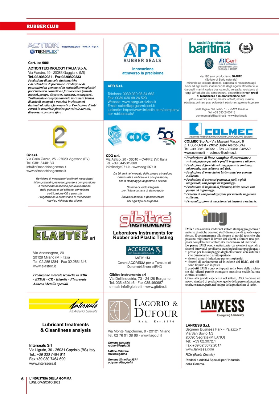 L’industria della Gomma Preview Pages