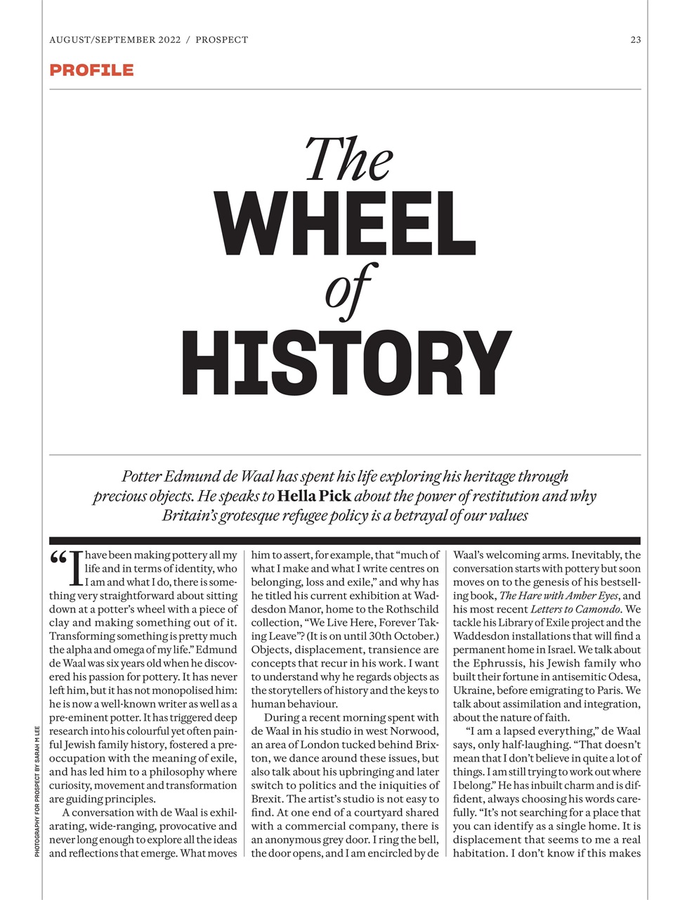 Prospect Magazine Preview Pages