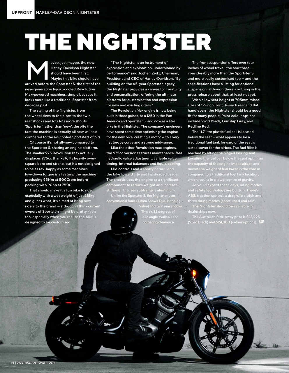 Australian Road Rider Preview Pages