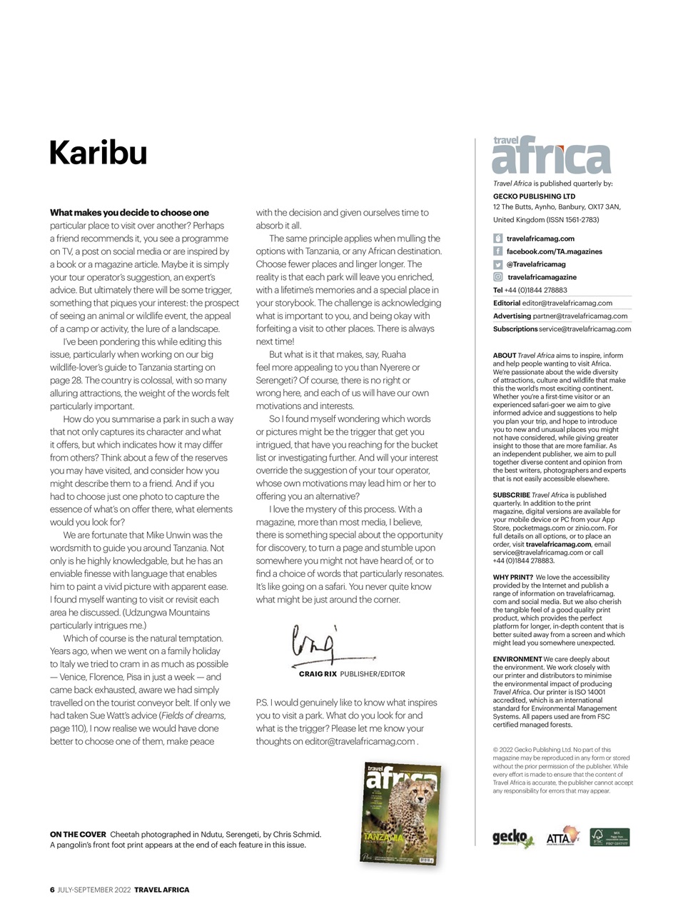 Travel Africa Preview Pages
