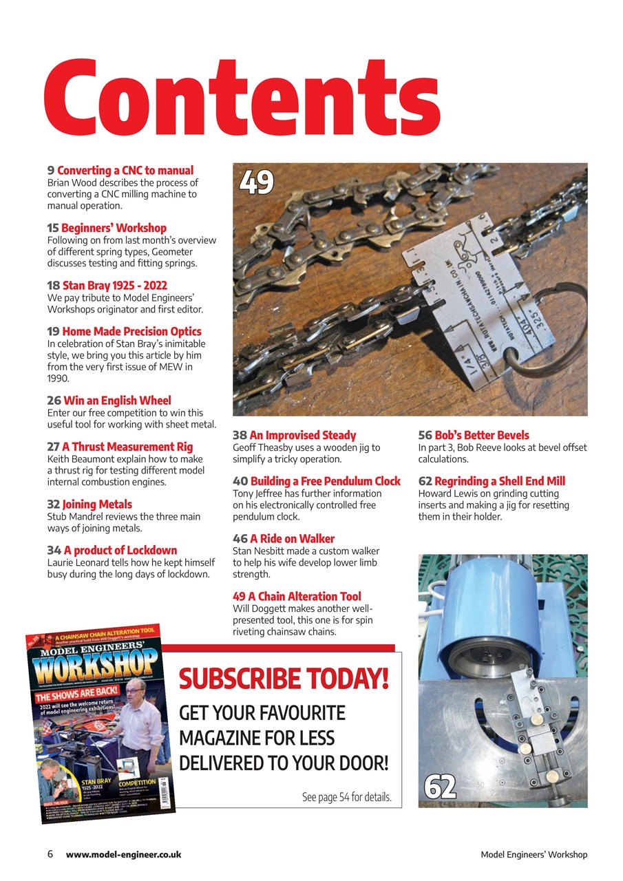 Model Engineer & Workshop Magazine Preview Pages
