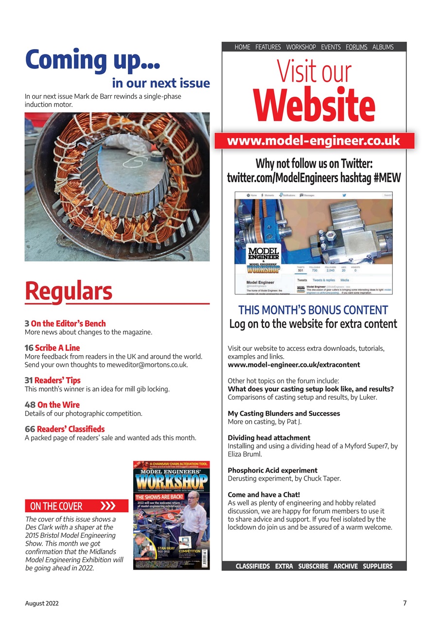 Model Engineer & Workshop Magazine Preview Pages