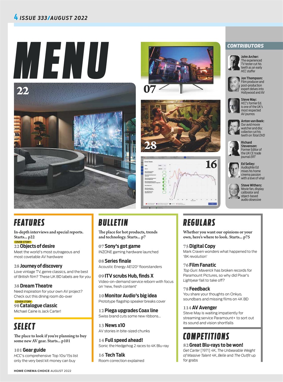 Home Cinema Choice Preview Pages