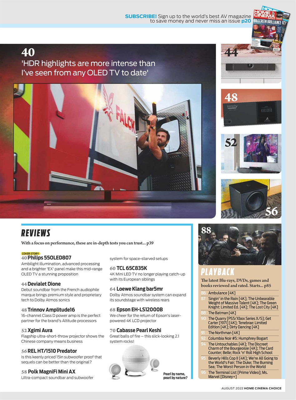 Home Cinema Choice Preview Pages