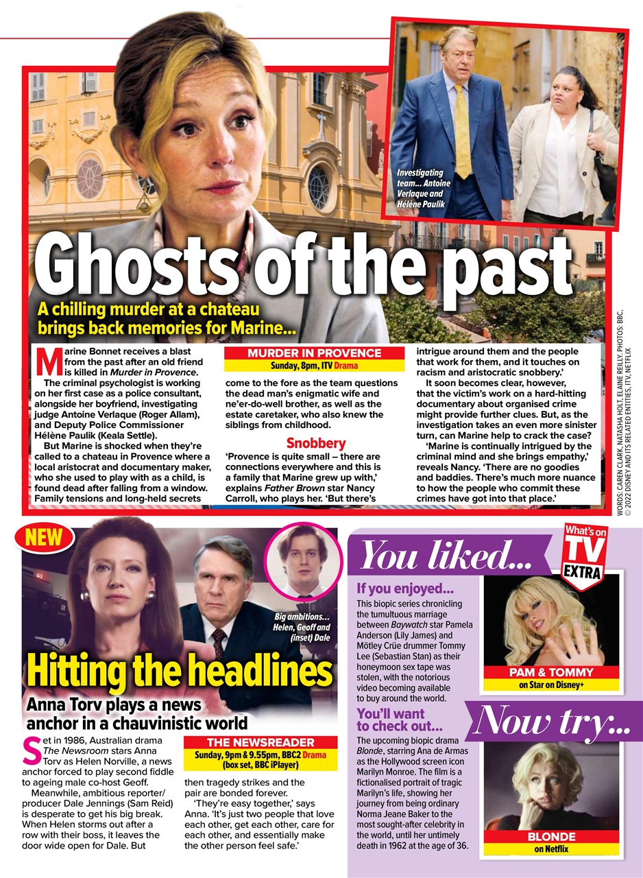What's on TV Preview Pages