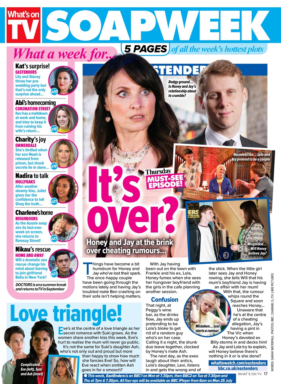 What's on TV Preview Pages