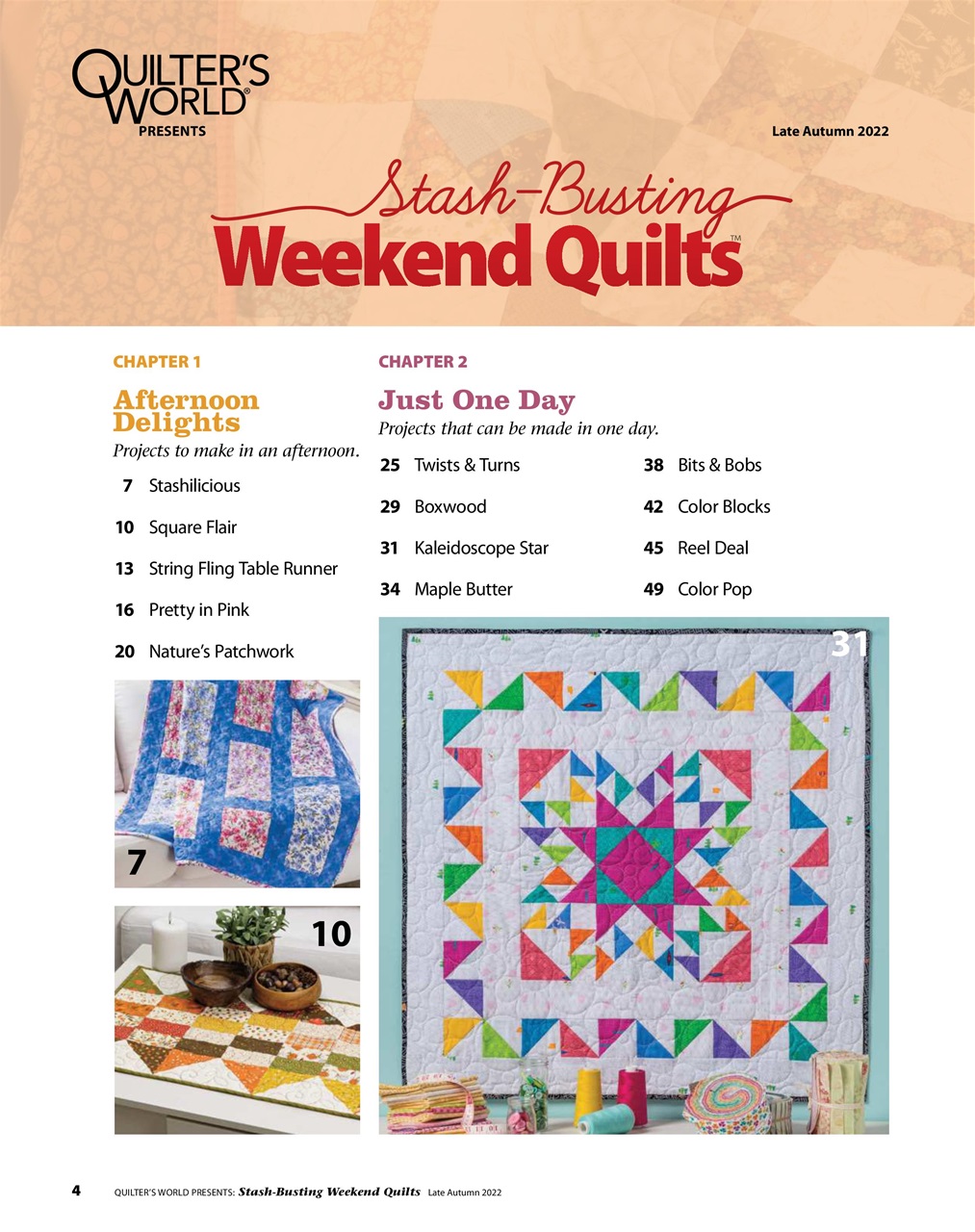 Quilter's World Preview Pages