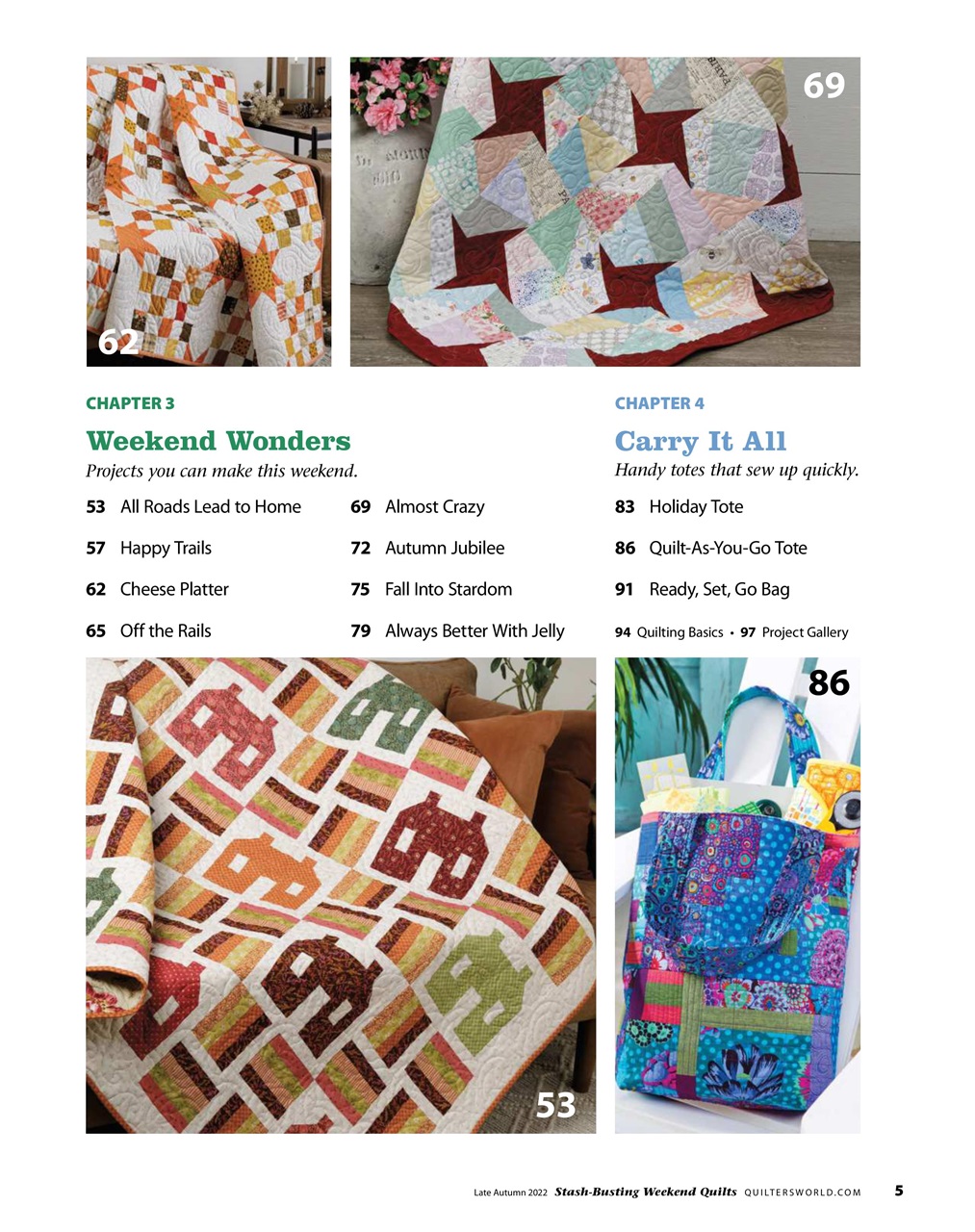 Quilter's World Preview Pages